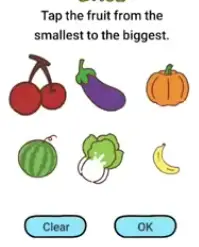 Brain Boom Tap the fruit Answers Puzzle