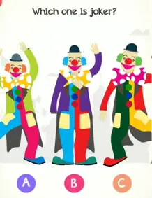 Braindom 2 Level 127 Which one is the joker Answers Puzzle