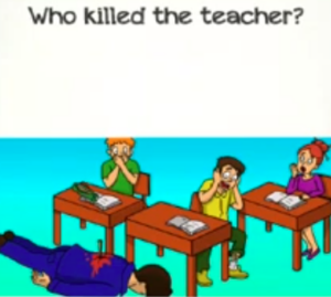 Braindom 2 Level 333 Who killed the teacher Answers puzzle