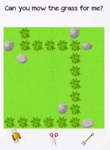 Braindom Level 143 Can you mow the grass for me Answers Puzzle