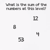 Braindom Level 295 What is the sum of the numbers Answers Puzzle