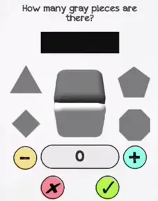 Braindom Level 48 How many gray pieces are there Answers Puzzle