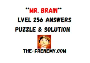 Mr Brain Level 256 Answers Puzzle