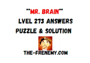 Mr Brain Level 273 Answers Puzzle