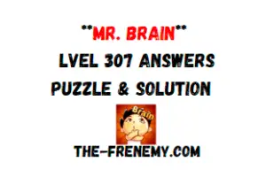 Mr Brain Level 307 Answers Puzzle