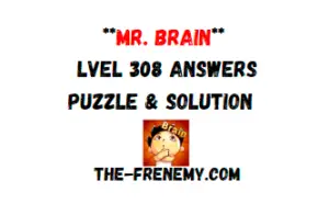 Mr Brain Level 308 Answers Puzzle