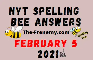 NYT Spelling Bee Answers February 5 2021 Solution - Frenemy