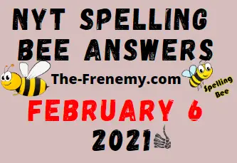 Nyt Spelling Bee February 6 2021 Answers