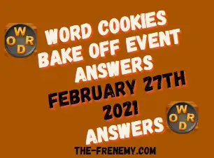 Word Cookies Bake Off February 27 2021 Answers