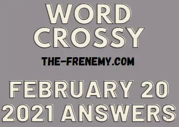 Word Crossy February 20 2021 Answers