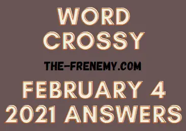 Word Crossy February 4 2021 Answers