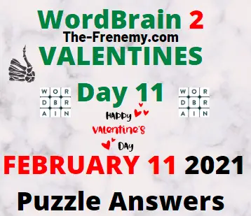 Wordbrain 2 Valentines Day 11 February 11 2021 Answers