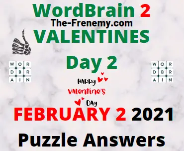 Wordbrain 2 Valentines Day 2 February 2 2021 Answers