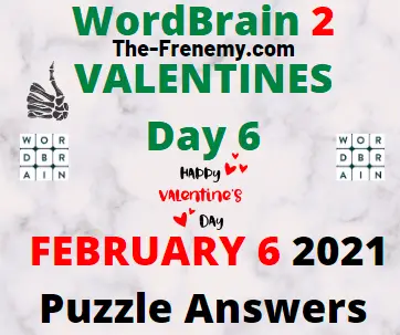 Wordbrain 2 Valentines Day 6 February 6 2021 Answers