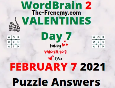 Wordbrain 2 Valentines Day 7 February 7 2021 Answers