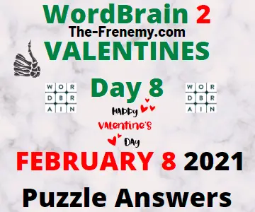 Wordbrain 2 Valentines Day 8 February 8 2021 Answers