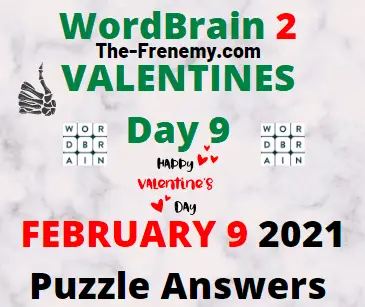 Wordbrain 2 Valentines Day 9 February 9 2021 Answers
