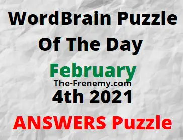 Wordbrain Puzzle of the Day February 4 2021 Answers