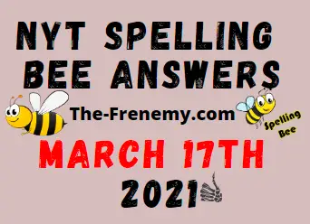 Nyt Spelling Bee March 17 2021 Answers
