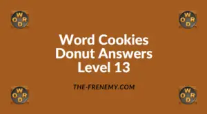 Word Cookies Donut Level 13 Answers