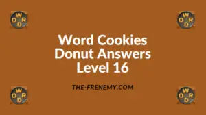 Word Cookies Donut Level 16 Answers