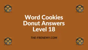 Word Cookies Donut Level 18 Answers
