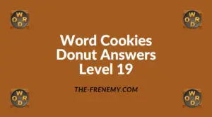 Word Cookies Donut Level 19 Answers