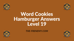 Word Cookies Hamburger Level 19 Answers