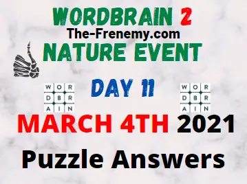 Wordbrain 2 Nature Day 11 March 4 2021 Answers
