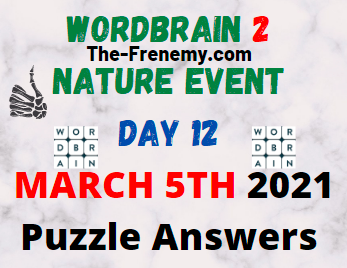 Wordbrain 2 Nature Day 12 March 5 2021 Answers