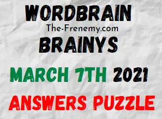 Wordbrain Brainys March 7 2021 Answers