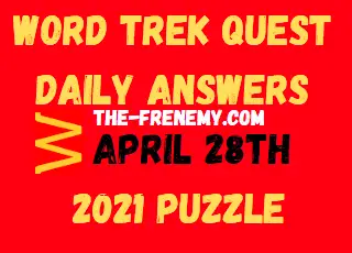 Word Trek Quest April 28 2021 Answers Puzzle