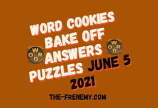 Word Cookies Bake Off June 8 2021 Answers