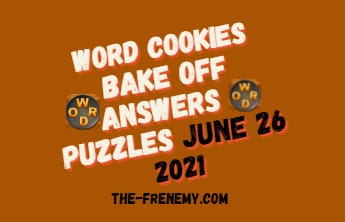 Word Cookies June 26 2021 Answers Puzzle
