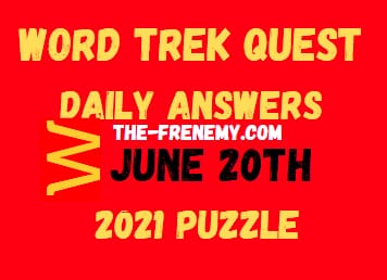 Word Trek Quest June 20 2021 Answers Puzzle
