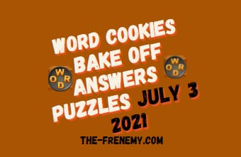 Word Cookies Bake Off July 3 2021 Answers