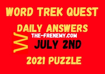 Word Trek Quest Daily July 2 2021 Answers Puzzle