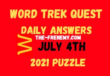 Word Trek Quest Daily July 4 2021 Answers Puzzle