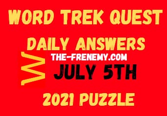 Word Trek Quest Daily July 5 2021 Answers Puzzle