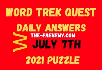 Word Trek Quest Daily July 7 2021 Answers
