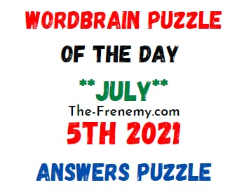 Wordbrain Puzzle of the Day July 5 2021 Answers