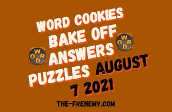 Word Cookies Bake Off August 7 2021 Answers Puzzle