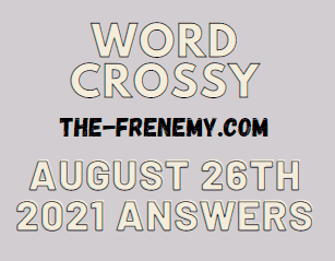 Word Crossy Daily August 26 2021 Answers Puzzle