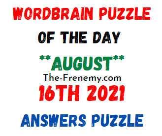 Wordbrain Puzzle of the Day August 16 2021 Answers
