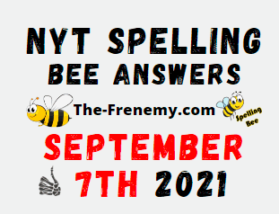 NYT Spelling Bee Daily September 7 2021 Answers Puzzle