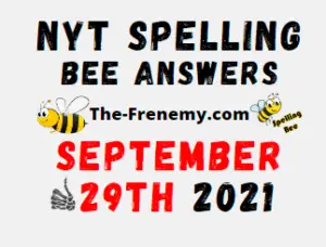 Nyt Spelling Bee Daily Puzzle September 29 2021 Answers