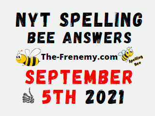 Nyt Spelling Bee Daily September 5 2021 Answers Puzzle