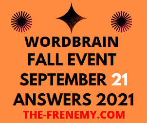 Wordbrain Fall Event September 21 2021 Answers Puzzle