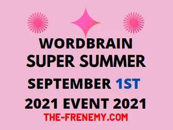 Wordbrain Super Summer September 1 2021 Answers Puzzle