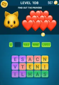 Words Crush Level 108 Answers Puzzle